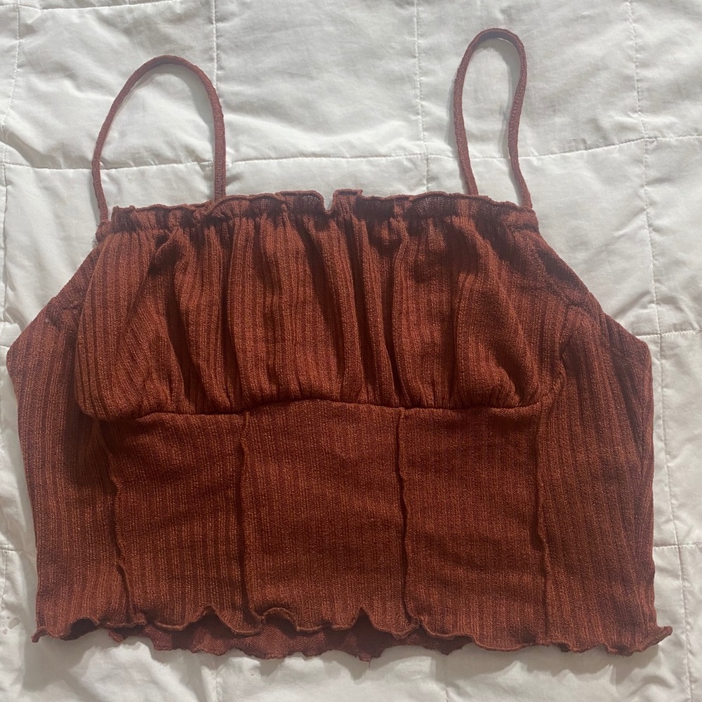 Burnt orange Shein tank top
